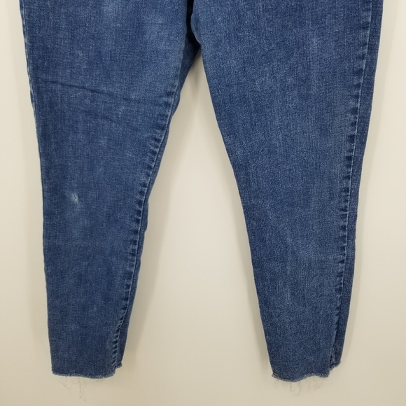 Abercrombie & Fitch Ultra High Rise Super Skinny Ankle Raw Hem Jeans Size 14/32 - Picture 4 of 10